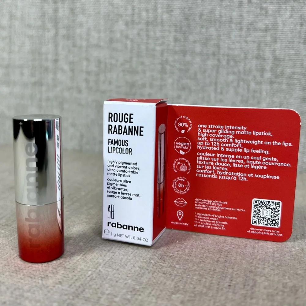 ❤️ Rabanne Famous Lipcolor Matte Lipstick mini
